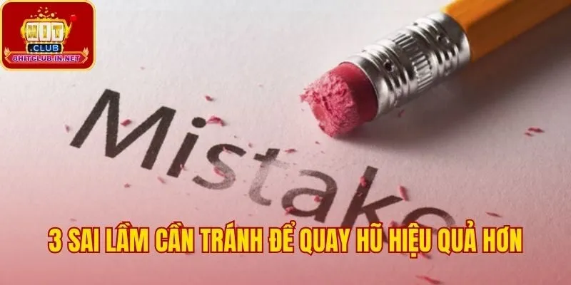 Kinh nghiệm chơi slot game là tránh những lỗi sai